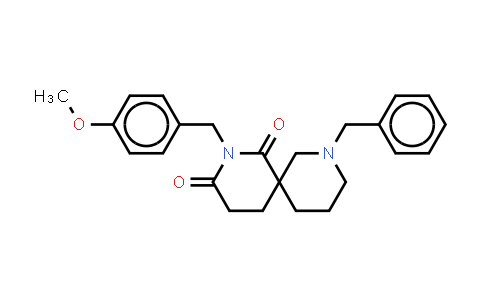 CAS No. 336191-13-0, 2,8-Diazaspiro[4.5]decane-1,3-dione,2-[(4-methoxyphenyl)methyl]-8-(phenylmethyl)-