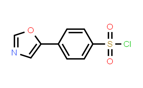 CAS No. 337508-66-4, 4-(Oxazol-5-yl)benzenesulfonyl chloride