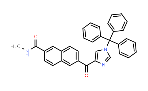 CAS No. 337521-39-8, N-methyl-6-(1-trityl-1H-imidazole-4-carbonyl)-2-naphthamide