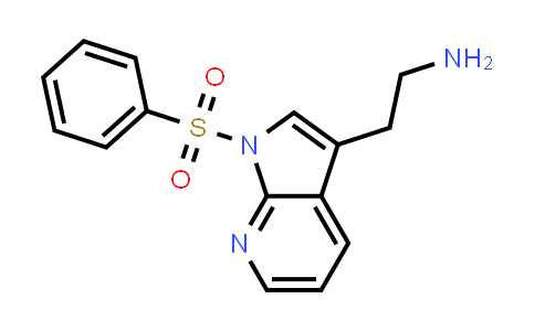 CAS No. 338731-03-6, 1H-Pyrrolo[2,3-b]pyridine-3-ethanamine, 1-(phenylsulfonyl)-