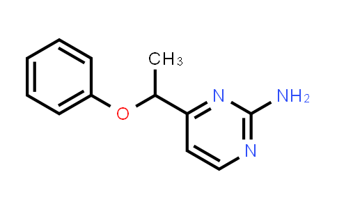 CAS No. 338976-07-1, 2-Pyrimidinamine, 4-(1-phenoxyethyl)-