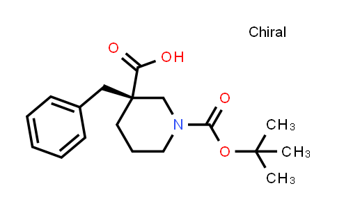 CAS No. 339539-81-0, (R)-3-Benzyl-1-(tert-butoxycarbonyl)piperidine-3-carboxylic acid