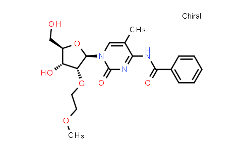 CAS No. 340162-93-8, N-(1-((2R,3R,4R,5R)-4-Hydroxy-5-(hydroxymethyl)-3-(2-methoxyethoxy)tetrahydrofuran-2-yl)-5-methyl-2-oxo-1,2-dihydropyrimidin-4-yl)benzamide