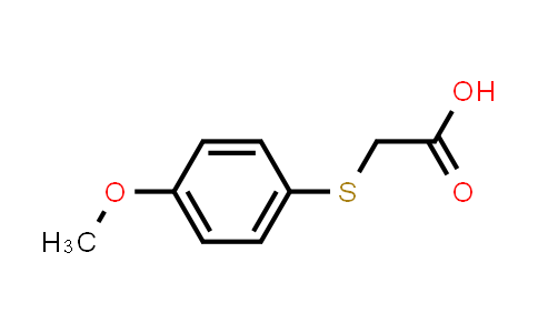 CAS No. 3406-77-7, 2-((4-Methoxyphenyl)thio)acetic acid