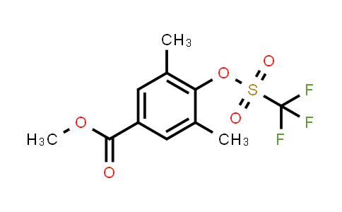 CAS No. 341006-48-2, Methyl 3,5-dimethyl-4-(((trifluoromethyl)sulfonyl)oxy)benzoate