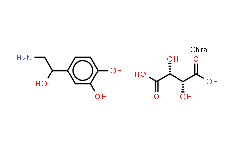 CAS No. 3414-63-9, Norepinephrine (tartrate)