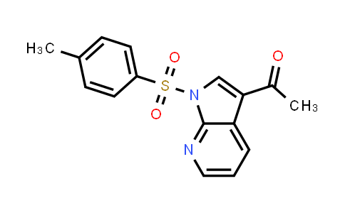 CAS No. 341998-53-6, Ethanone, 1-[1-[(4-methylphenyl)sulfonyl]-1H-pyrrolo[2,3-b]pyridin-3-yl]-