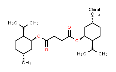 CAS No. 34212-59-4, bis((1R,2S,5R)-2-isopropyl-5-methylcyclohexyl) succinate