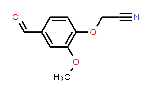 CAS No. 342592-62-5, (4-Formyl-2-methoxyphenoxy)acetonitrile