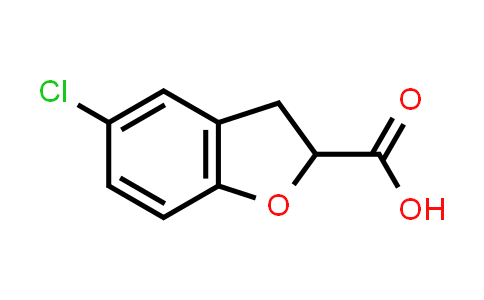 CAS No. 34385-94-9, 5-Chloro-2,3-dihydrobenzofuran-2-carboxylic acid