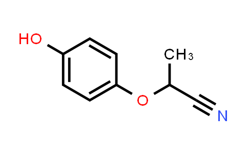 CAS No. 343866-65-9, 2-(4-Hydroxyphenoxy)propionitrile