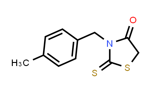 CAS No. 34392-97-7, 3-(4-Methylbenzyl)-2-thioxo-1,3-thiazolidin-4-one