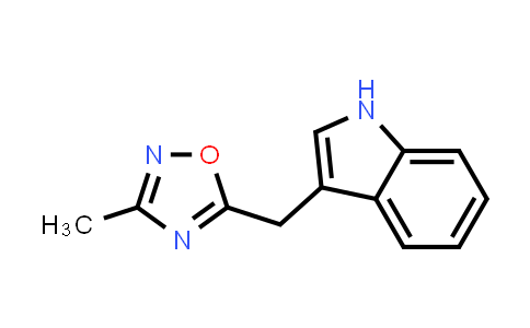 CAS No. 343966-69-8, 3-[(3-Methyl-1,2,4-oxadiazol-5-yl)methyl]-1H-indole