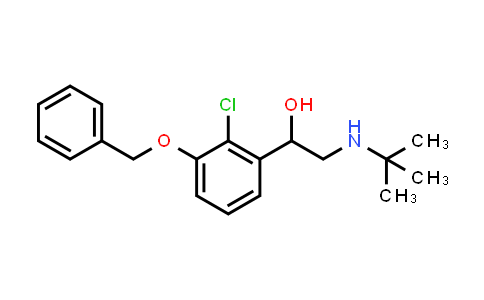 CAS No. 343973-86-4, 1-(3-(Benzyloxy)-2-chlorophenyl)-2-(tert-butylamino)ethanol