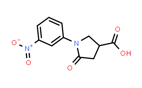 CAS No. 345297-65-6, 1-(3-Nitrophenyl)-5-oxo-3-pyrrolidinecarboxylic acid