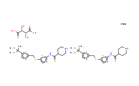 345627-92-1 | N-[5-[[[5-(1,1-二甲基乙基)-2-恶唑基]甲基]硫基]-2-噻唑基]-4-哌啶甲酰胺 L-酒石酸盐 (2:1)