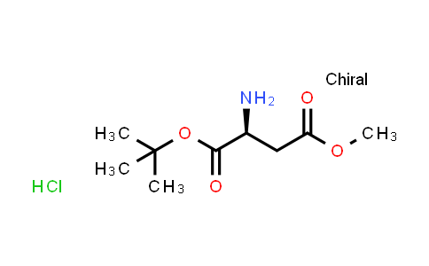 CAS No. 34582-30-4, (S)-1-tert-Butyl 4-methyl 2-aminosuccinate hydrochloride