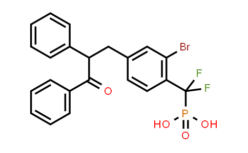 CAS No. 345953-08-4, Phosphonic acid, P-[[2-bromo-4-(3-oxo-2,3-diphenylpropyl)phenyl]difluoromethyl]-
