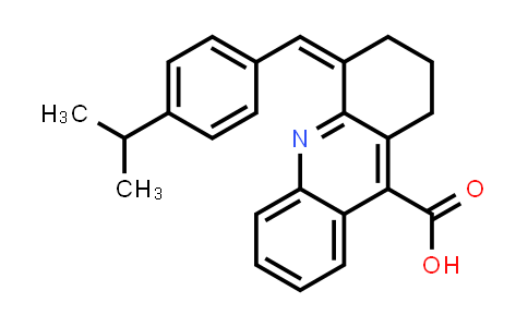 CAS No. 345988-06-9, (Z)-4-(4-Isopropylbenzylidene)-1,2,3,4-tetrahydroacridine-9-carboxylic acid