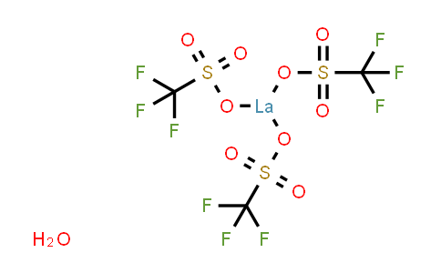 CAS No. 34629-21-5, Tris(((trifluoromethyl)sulfonyl)oxy)lanthanum hydrate