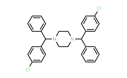 CAS No. 346451-15-8, 1,4-Bis[(4-chlorophenyl)phenylmethyl]piperazine