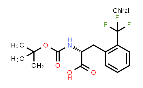 CAS No. 346694-78-8, (R)-2-((tert-Butoxycarbonyl)amino)-3-(2-(trifluoromethyl)phenyl)propanoic acid