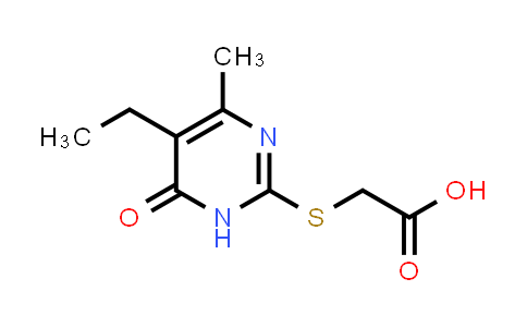 CAS No. 347343-04-8, [(5-Ethyl-4-methyl-6-oxo-1,6-dihydropyrimidin-2-yl)thio]acetic acid