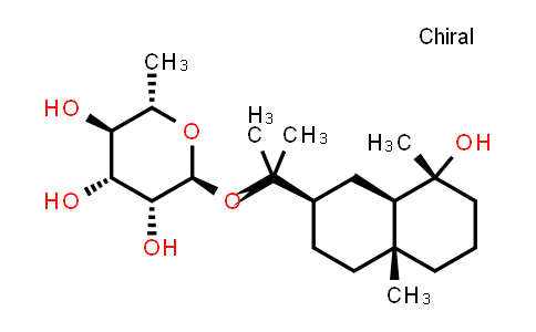 CAS No. 349112-30-7, α-L-Mannopyranoside, 1-[(2R,4aR,8R,8aR)-decahydro-8-hydroxy-4a,8-dimethyl-2-naphthalenyl]-1-methylethyl 6-deoxy-