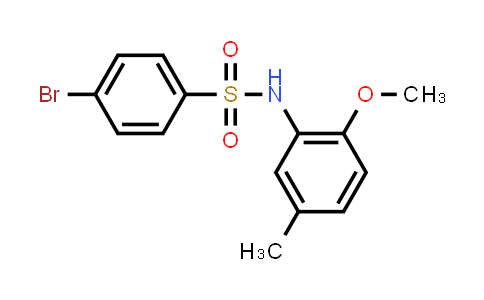CAS No. 349122-26-5, 4-Bromo-N-(2-methoxy-5-methylphenyl)benzenesulfonamide