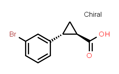 CAS No. 34919-34-1, rel-(1R,2R)-2-(3-Bromophenyl)cyclopropane-1-carboxylic acid