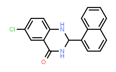 CAS No. 34934-08-2, 6-Chloro-2,3-dihydro-2-(1-naphthalenyl)-4(1H)-quinazolinone