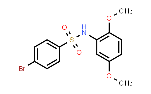 CAS No. 349398-73-8, 4-bromo-N-(2,5-dimethoxyphenyl)benzenesulfonamide