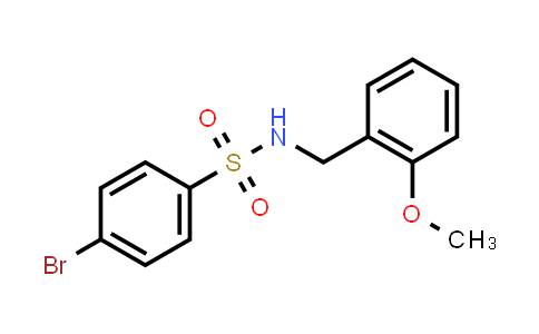 CAS No. 349404-81-5, 4-bromo-N-[(2-methoxyphenyl)methyl]benzenesulfonamide