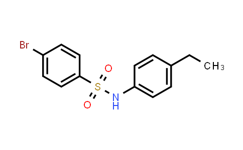 CAS No. 349404-95-1, 4-Bromo-N-(4-ethylphenyl)benzenesulfonamide