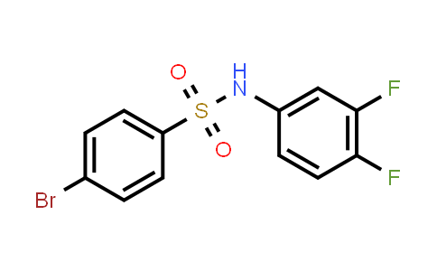 CAS No. 349405-03-4, 4-Bromo-N-(3,4-difluorophenyl)benzenesulfonamide