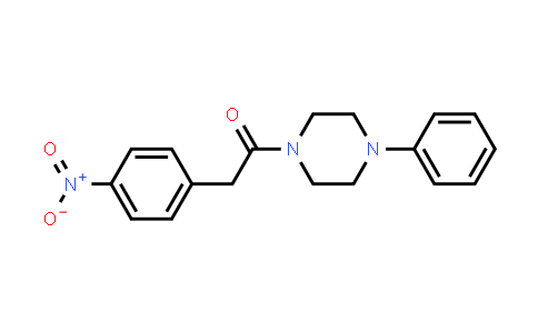 CAS No. 349410-58-8, 2-(4-Nitrophenyl)-1-(4-phenylpiperazin-1-yl)ethanone