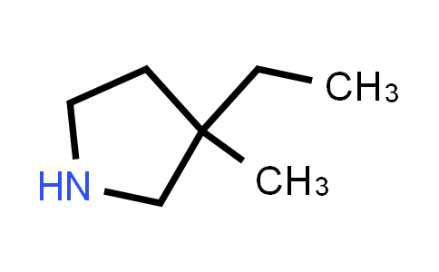 CAS No. 34971-67-0, 3-Ethyl-3-methylpyrrolidine