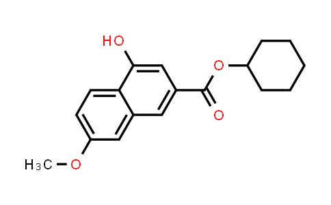 CAS No. 350047-72-2, 2-Naphthalenecarboxylic acid, 4-hydroxy-7-methoxy-, cyclohexyl ester