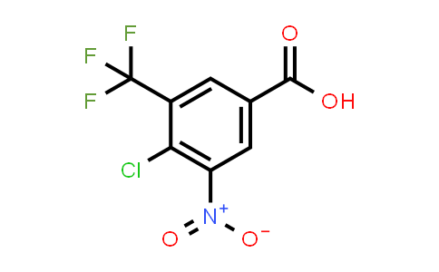CAS No. 350488-79-8, 4-Chloro-3-nitro-5-(trifluoromethyl)benzoic acid