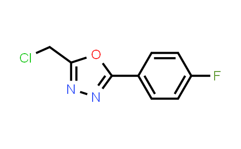 CAS No. 350672-14-9, 2-(Chloromethyl)-5-(4-fluorophenyl)-1,3,4-oxadiazole