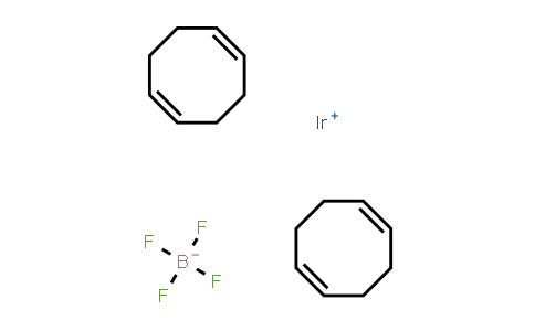 CAS No. 35138-23-9, Bis(1,5-cyclooctadiene)iridium(I) tetrafluoroborate