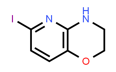 CAS No. 351447-07-9, 6-Iodo-3,4-dihydro-2H-pyrido[3,2-b][1,4]oxazine