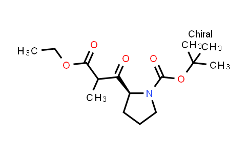CAS No. 351521-59-0, tert-Butyl (2S)-2-(3-ethoxy-2-methyl-3-oxopropanoyl)pyrrolidine-1-carboxylate