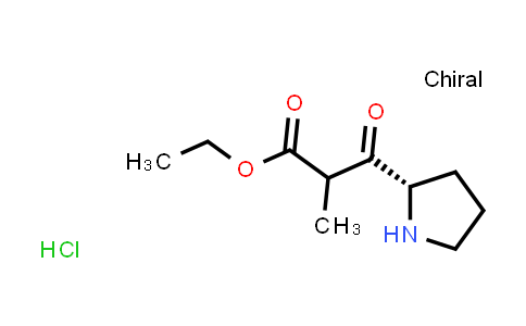 CAS No. 351521-60-3, Ethyl 2-methyl-3-oxo-3-((S)-pyrrolidin-2-yl)propanoate hydrochloride