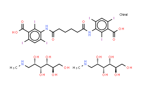 CAS No. 3521-84-4, Iodipamide (meglumine)