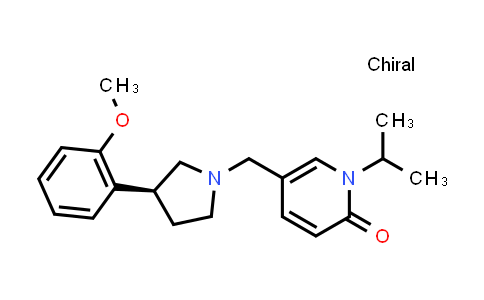CAS No. 352312-62-0, 2(1H)-Pyridinone, 5-[[(3S)-3-(2-methoxyphenyl)-1-pyrrolidinyl]methyl]-1-(1-methylethyl)-