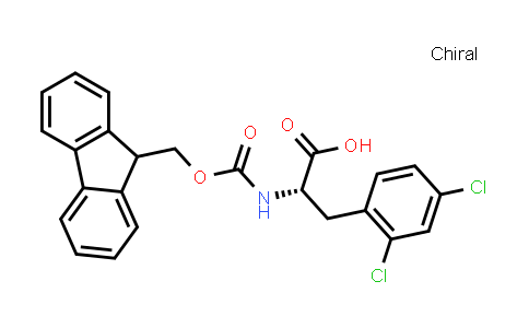 CAS No. 352351-62-3, (S)-2-((((9H-Fluoren-9-yl)methoxy)carbonyl)amino)-3-(2,4-dichlorophenyl)propanoic acid
