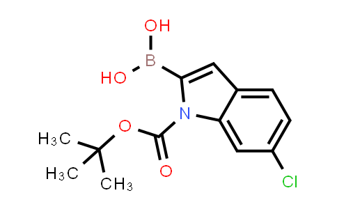 CAS No. 352359-22-9, (1-(tert-Butoxycarbonyl)-6-chloro-1H-indol-2-yl)boronic acid