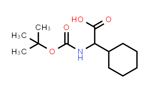 CAS No. 35264-05-2, 2-((tert-Butoxycarbonyl)amino)-2-cyclohexylacetic acid