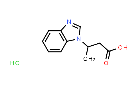 CAS No. 35321-25-6, 3-(1H-Benzo[d]imidazol-1-yl)butanoic acid hydrochloride